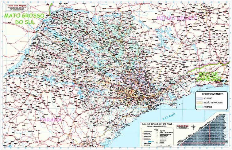 Mapa de São Paulo